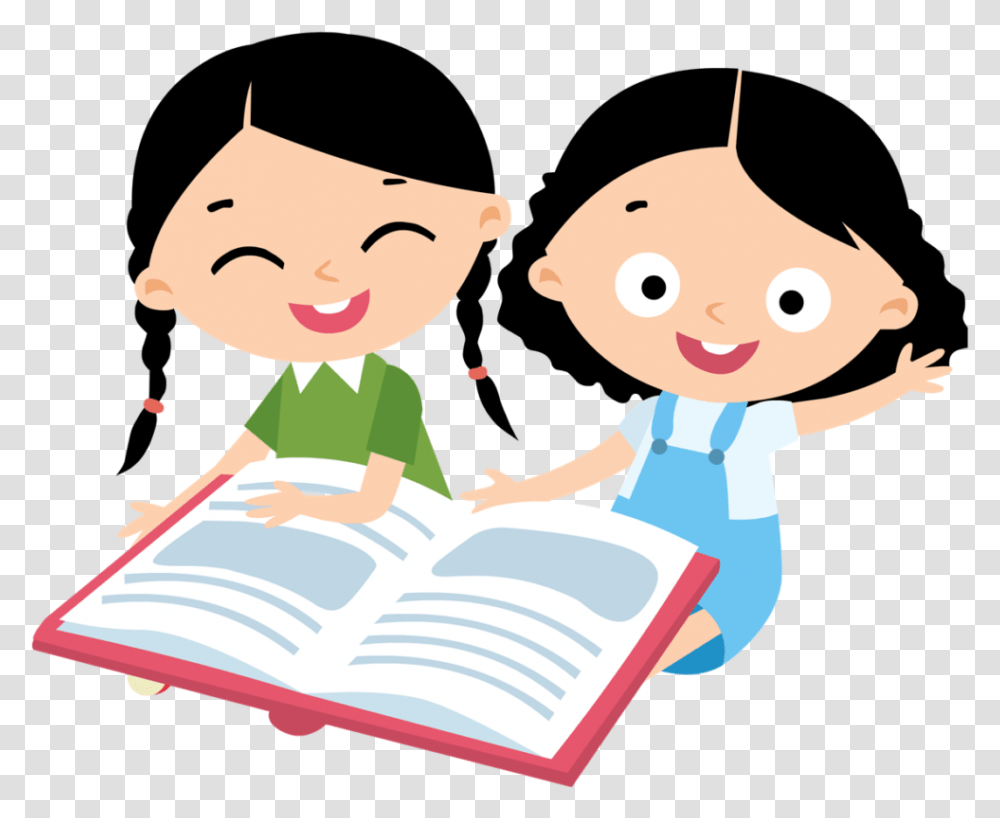 Child Clipart Child Learning Clipart, Reading, Girl, Female Transparent Png