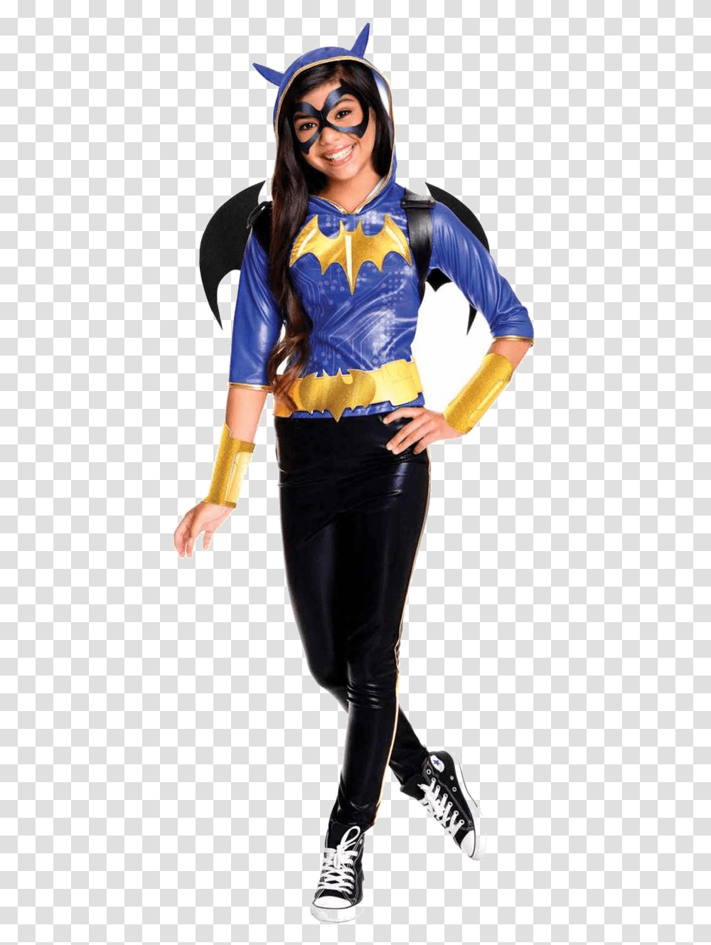 Child Deluxe Batgirl Costume Dc Superhero Girl Costume, Person, Clothing, Female, Spandex Transparent Png
