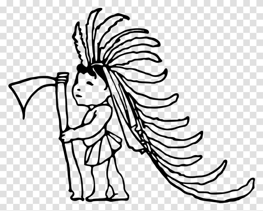 Child Drawing Native Americans In The United States Computer Icons, Gray, World Of Warcraft Transparent Png
