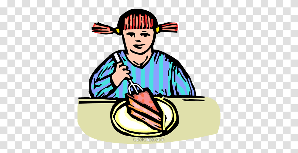 Child Eating Dessert Royalty Free Vector Clip Art Illustration, Person, Washing, Outdoors, Meal Transparent Png