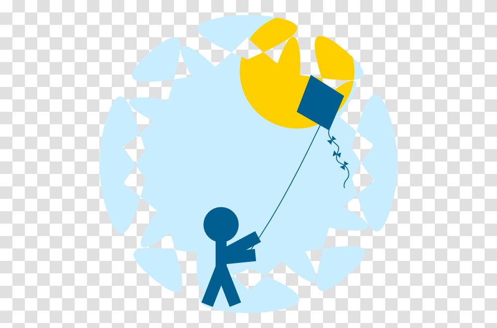 Child Flying Kite Clip Art, Network Transparent Png