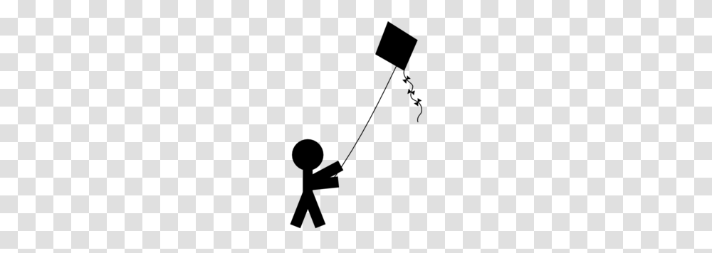 Child Flying Kite Silhouette Clip Art, Gray, World Of Warcraft Transparent Png