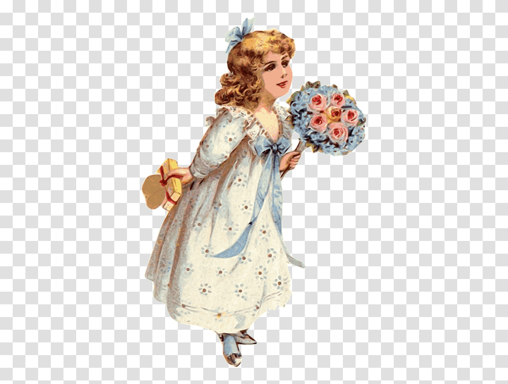 Child Girl Children's Day Blonde Doll Beauty Vintage Girl Clip Art, Figurine, Person, Human, Toy Transparent Png