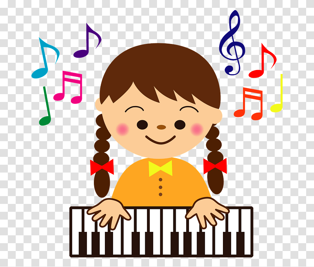 Child Girl Play Piano Clipart St Patrick Day Music Activities, Person, Human, Electronics, Poster Transparent Png