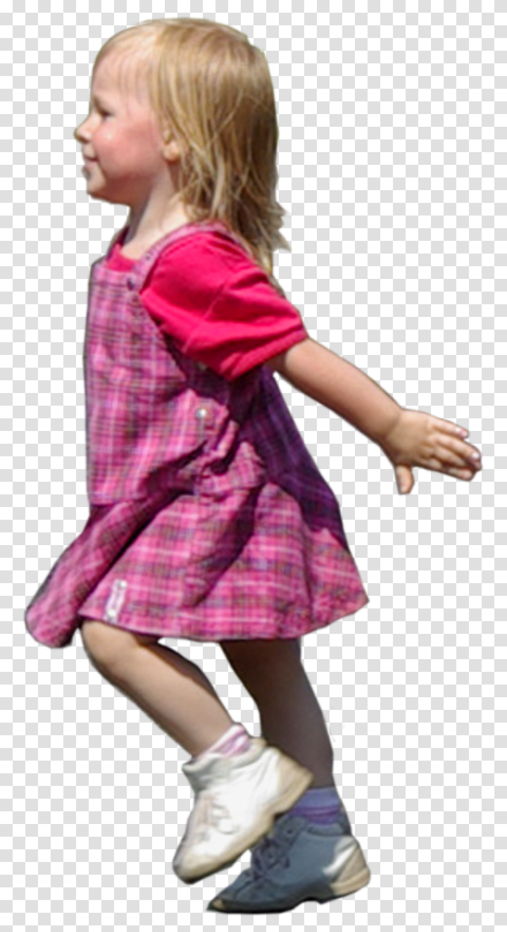 Child Girl Running, Dress, Person, Female Transparent Png