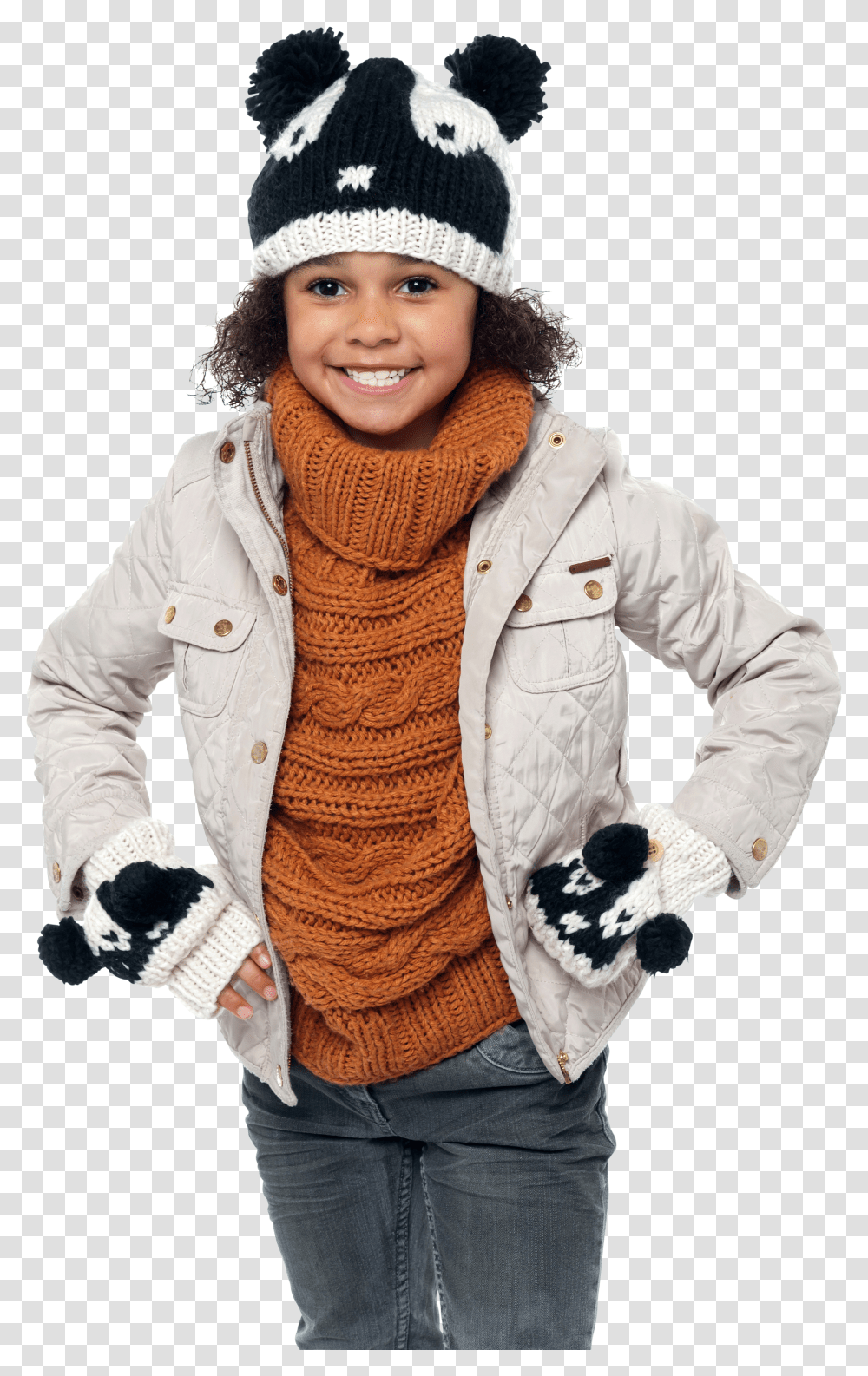 Child Girl Stock Images Girl Winter Clothes Transparent Png