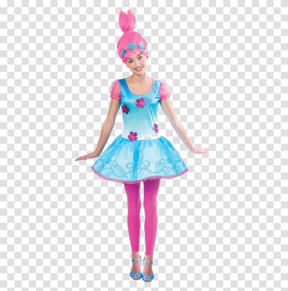 Child Girls Trolls Poppy Age Costume Poppy Troll Trolls Princess Poppy Costume, Person, Human, Doll, Toy Transparent Png