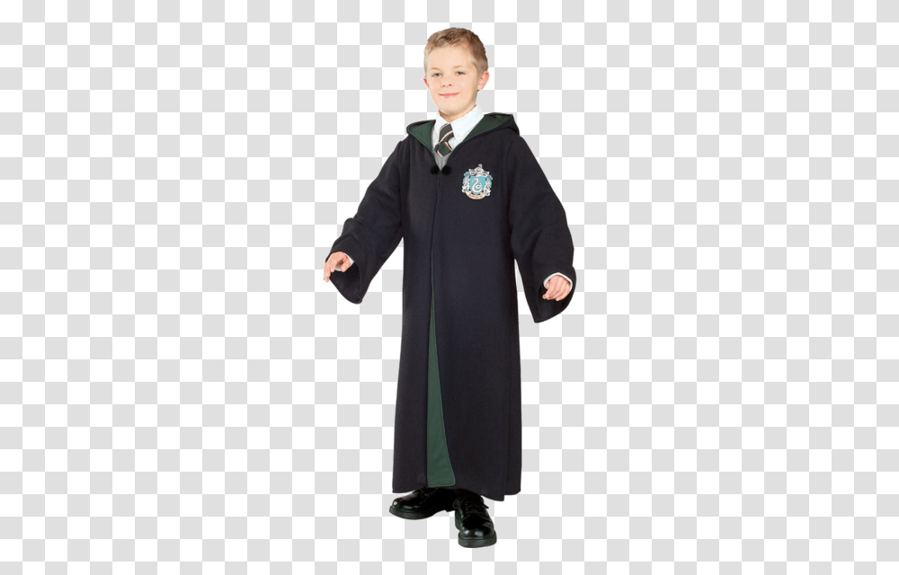 Child Harry Potter Slytherin House Deluxe Robe Slytherin House, Fashion, Overcoat, Tie Transparent Png