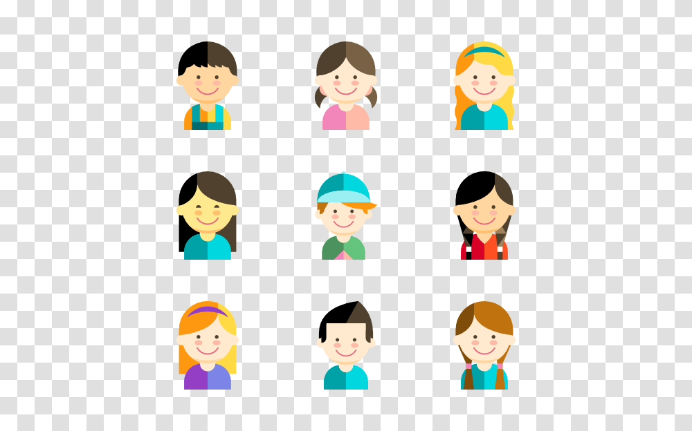 Child Icons, Word, Face, Elf, Female Transparent Png