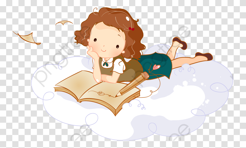 Child Image, Cupid, Book, Reading Transparent Png