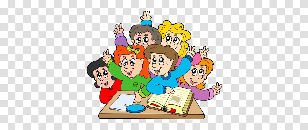 Child In Classroom Clip Art, Doodle, Drawing, Reading Transparent Png