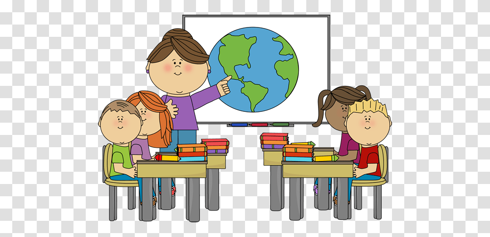 Child In Classroom Clip Art, Teacher, Furniture, Table, School Transparent Png