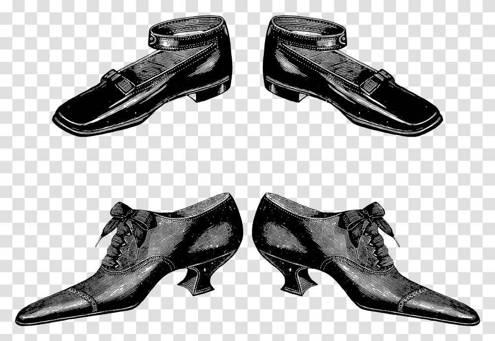 Child Lady Shoes Victorian Era Free Vintage Clip, Gray, World Of Warcraft Transparent Png