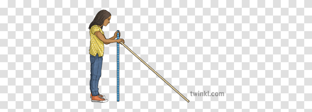 Child Measuring Height Of Ramp 3 Floor, Person, Bow, Paddle, Oars Transparent Png