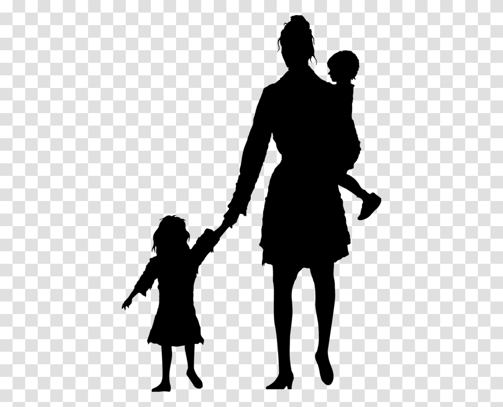 Child Mother Silhouette Infant Father, Gray, World Of Warcraft Transparent Png