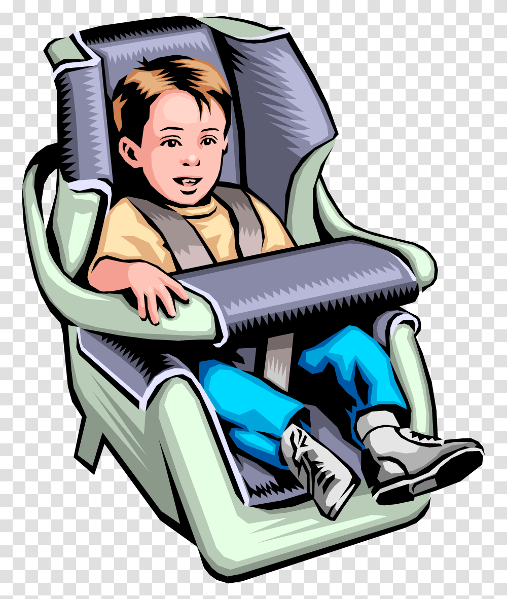 Child Passenger Safety Week Clipart Child In Safety Seat Clipart, Chair, Furniture, Person, Human Transparent Png