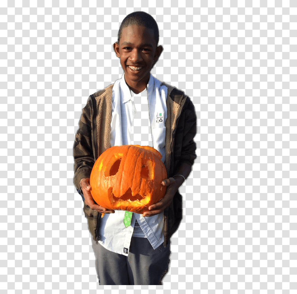 Child, Plant, Pumpkin, Vegetable, Food Transparent Png