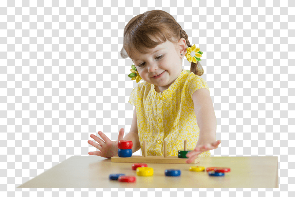 Child Playing With Blocks Montessori Child, Person, Human, Finger, Photography Transparent Png
