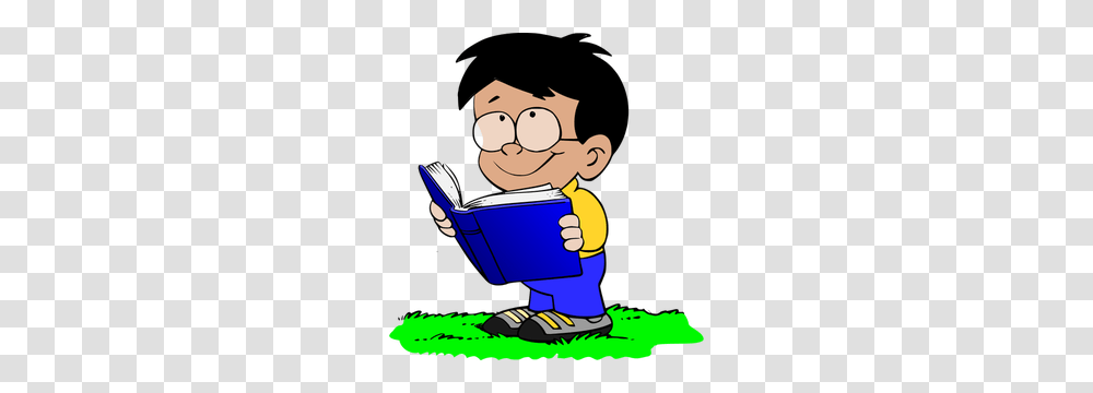 Child Reading Book Clipart Transparent Png