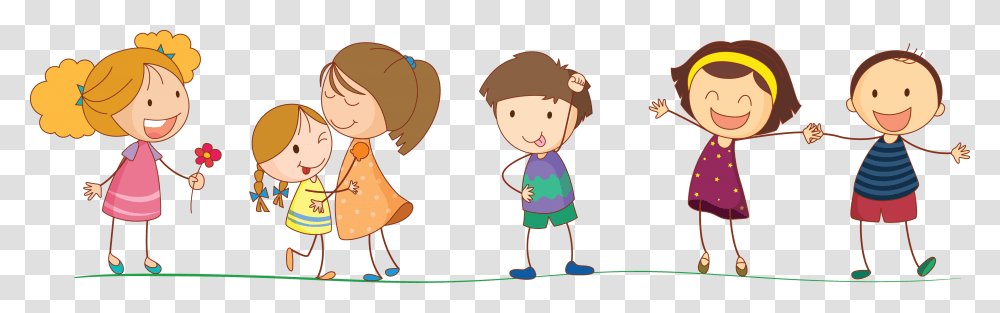 Child Royalty Free Drawing Illustration Kids Clipart, Female, Girl, Standing, Kneeling Transparent Png