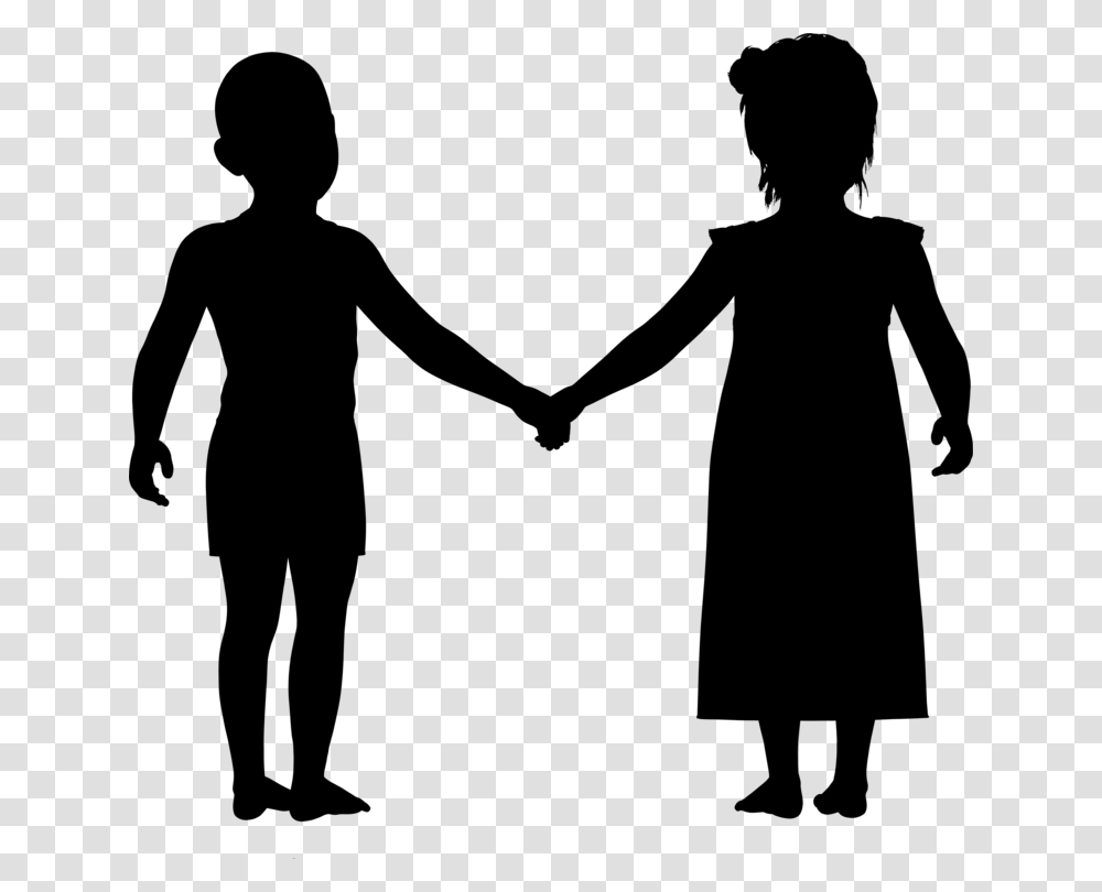 Child Silhouette Girl Boy Drawing, Gray, World Of Warcraft Transparent Png