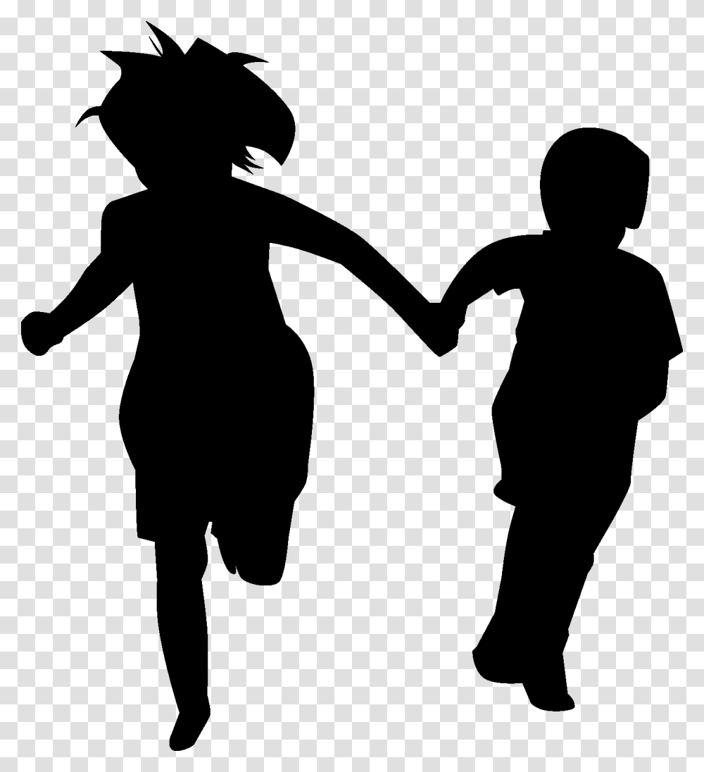 Child Silhouette Vector, Person, Human, Hand, People Transparent Png