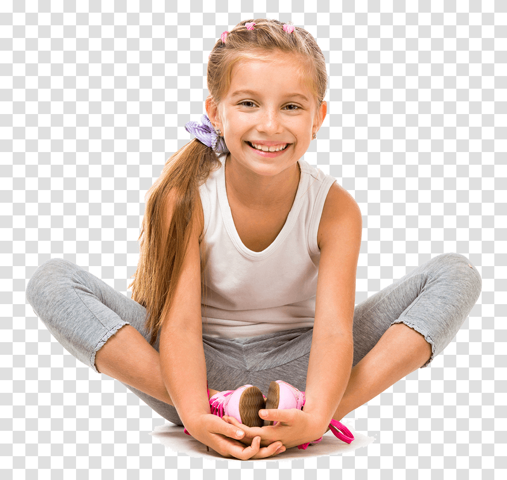 Child Sitting Little Girl Sitting, Person, Working Out, Sport, Fitness Transparent Png