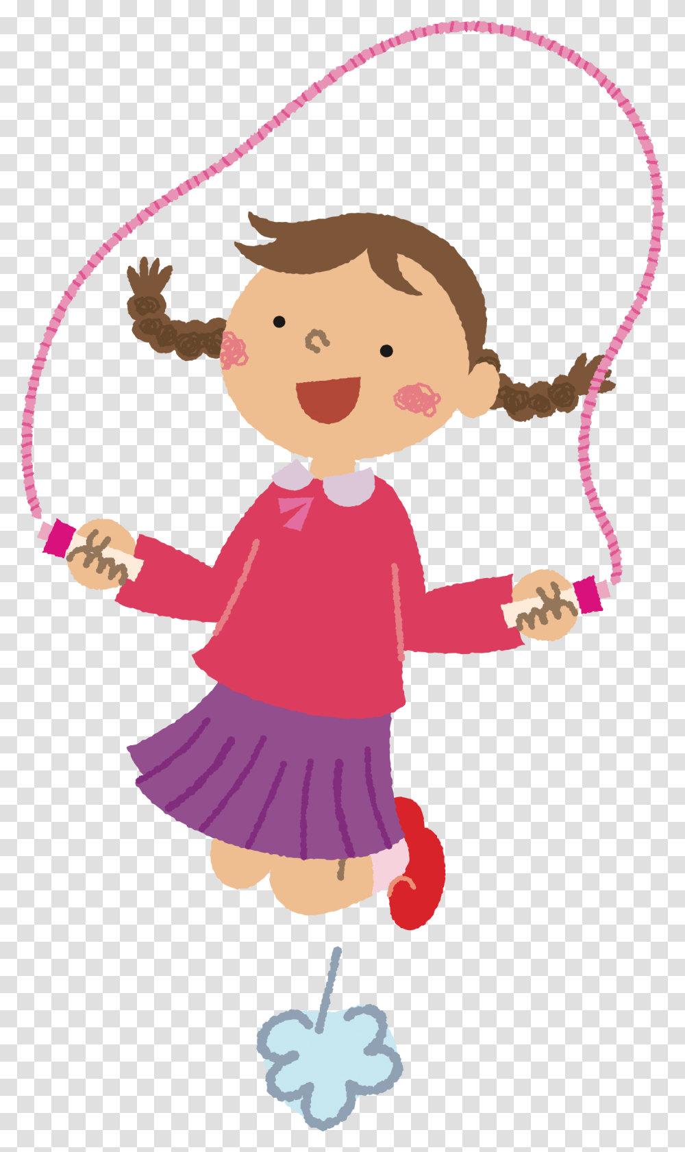 Child Skipping Clipart Skipping, Person, Female, Girl, Performer Transparent Png