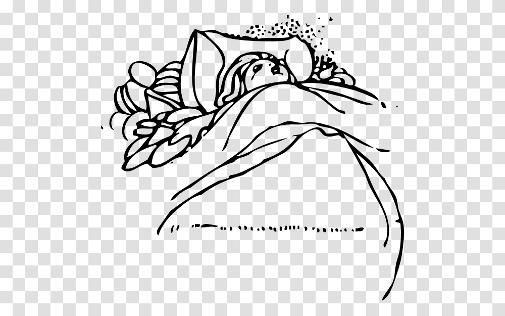 Child Sleeping Clipart, Floral Design, Pattern, Pillow Transparent Png