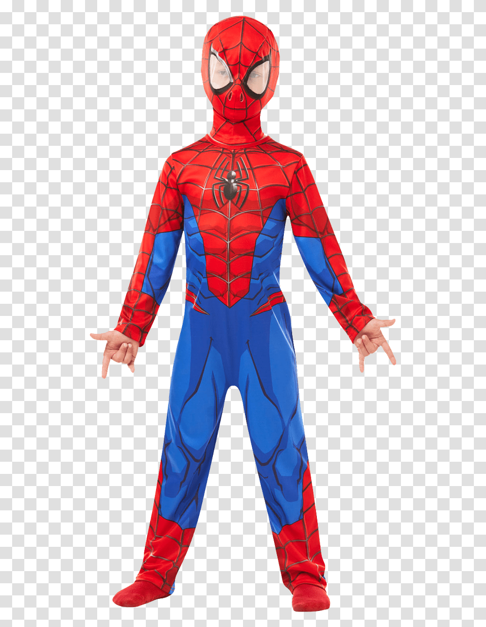Child Spiderman Costume Spidetman Costume, Long Sleeve, Clothing, Person, Finger Transparent Png