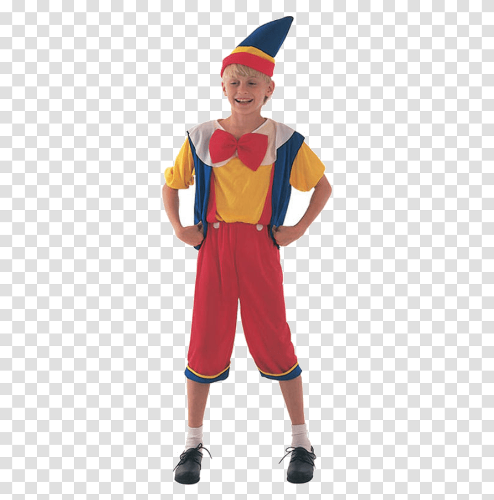 Child Storybook Pinocchio Costume Pinocchio Costume Boy, Performer, Person, Human, Clown Transparent Png