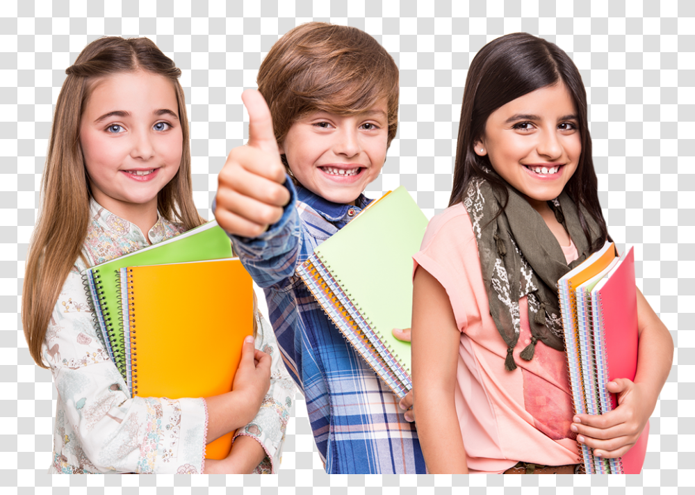 Child Students, Person, Human, Reading, Thumbs Up Transparent Png