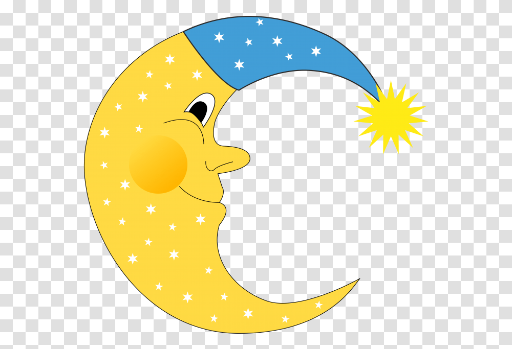 Child Sun And Moon Moon Clipart, Outdoors, Nature, Night Transparent Png