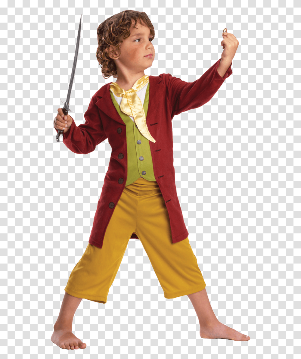 Child The Hobbit Bilbo Baggins Costume Easy World Book Day Easy Book Character Costumes, Person, Performer, Female Transparent Png