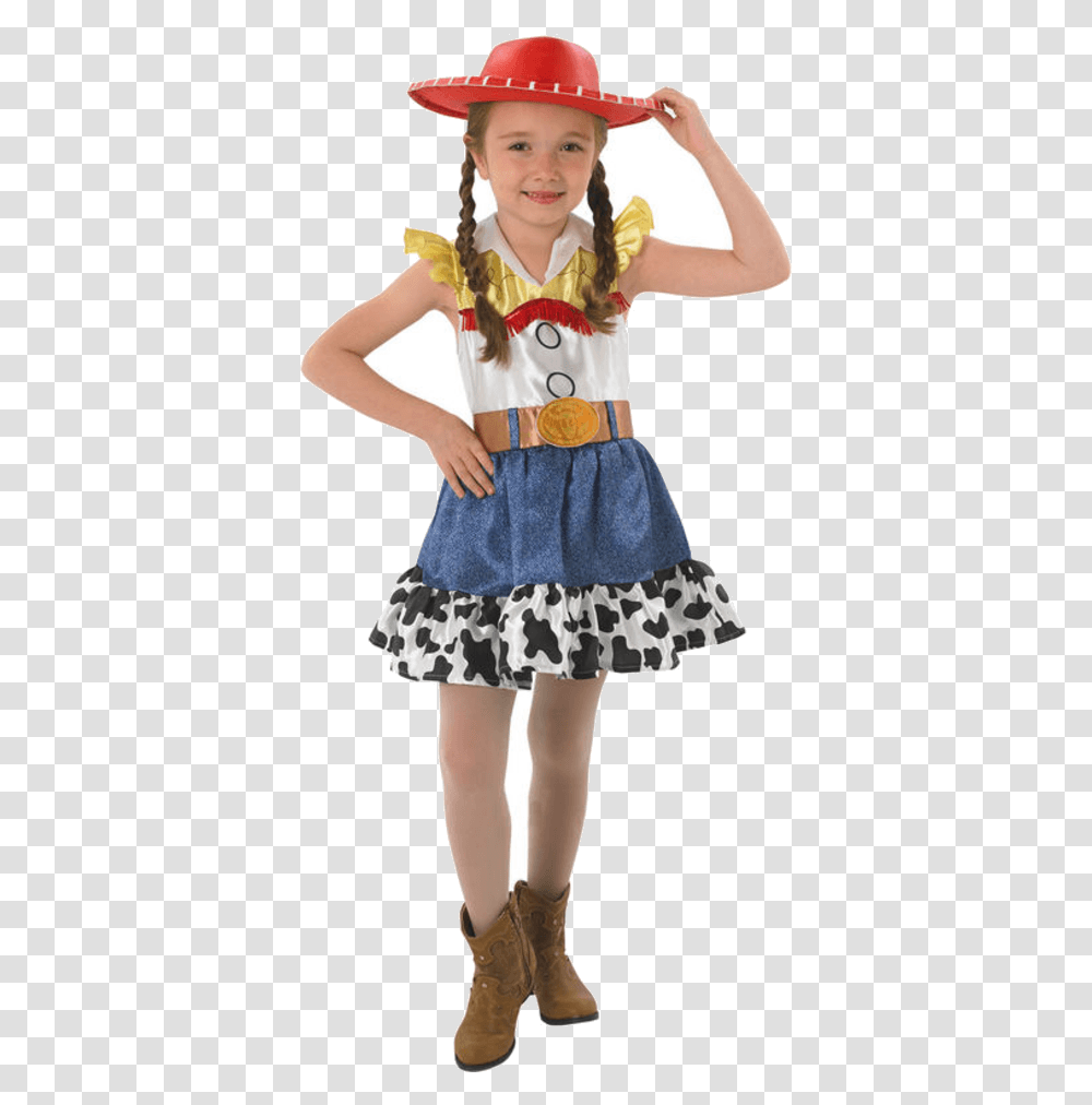 Child Toy Story Jessie Dress Jessie Toy Story Dress Costume, Apparel, Person, Human Transparent Png