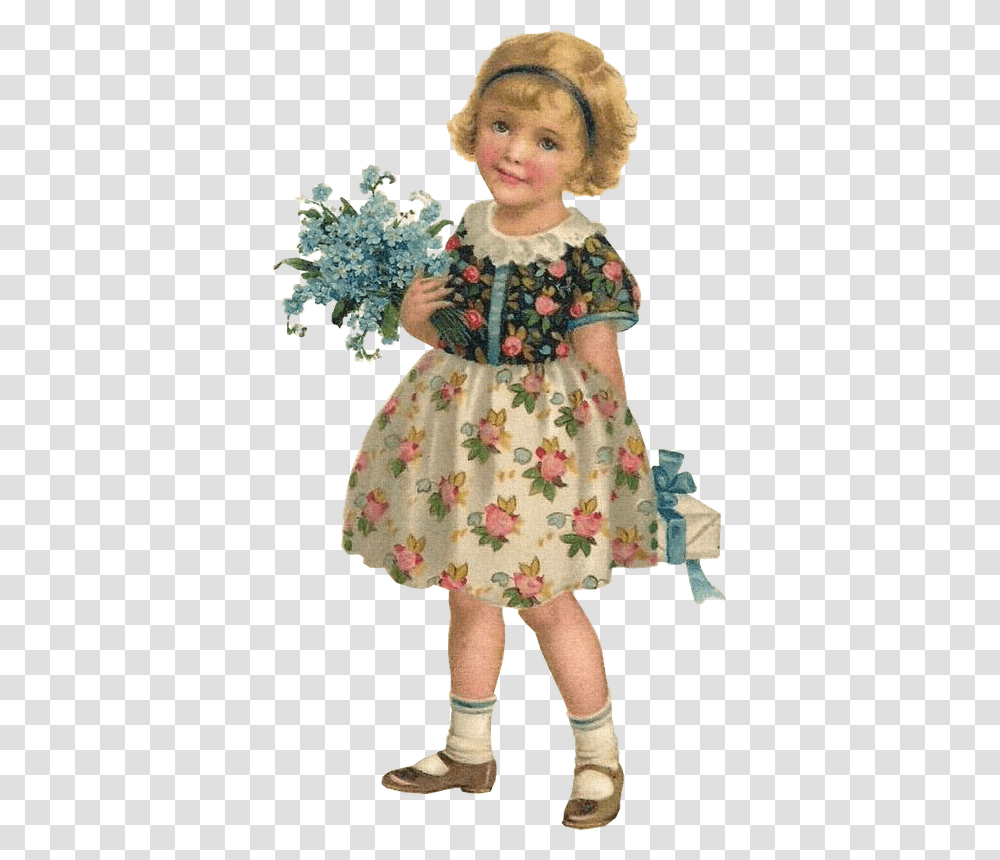 Child Vintage Children Vintage, Apparel, Dress, Person Transparent Png