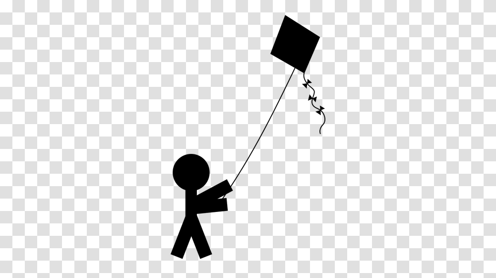 Child With A Kite Vector Illustration, Gray, World Of Warcraft Transparent Png