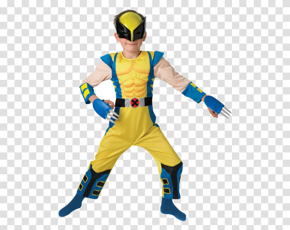Child Wolverine Costume, Person, Human, Helmet Transparent Png