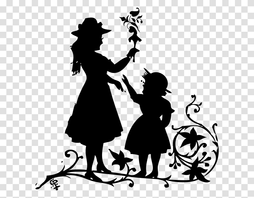 Child Woman Mother Dress Heat Floral Ornament Mom And Me, Outdoors, Nature, Outer Space, Astronomy Transparent Png