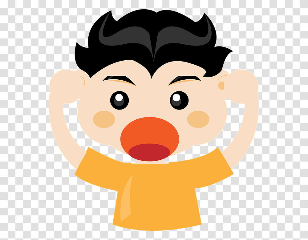 Child Yelling Clipart, Performer, Crowd, Clown Transparent Png