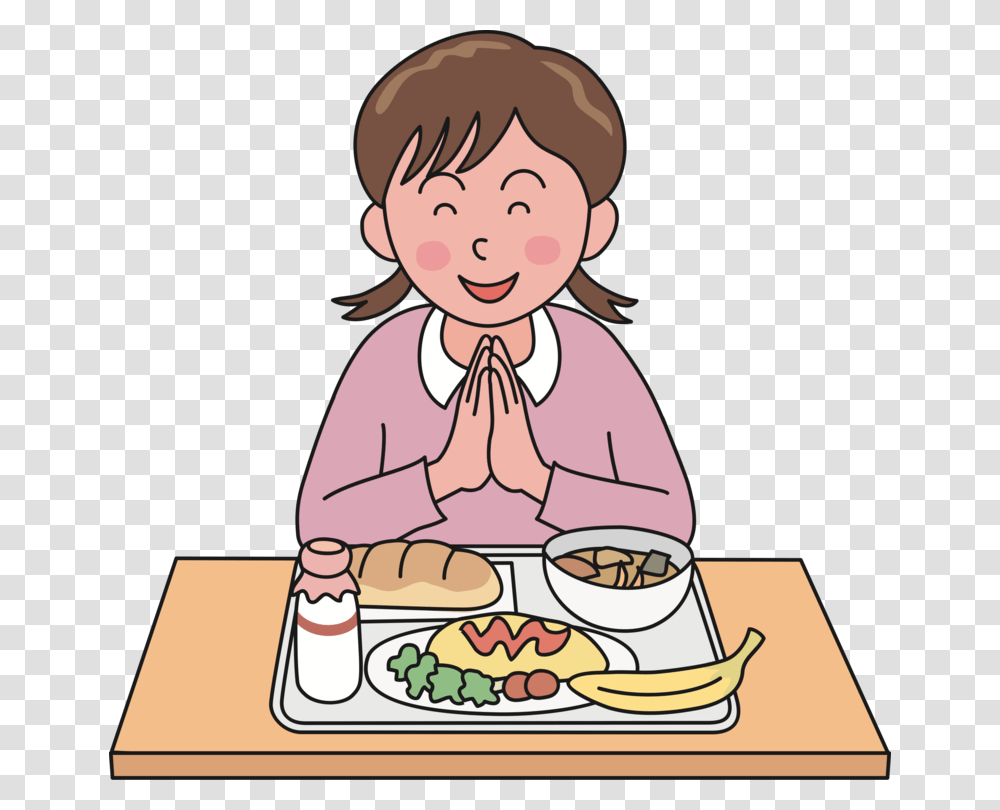 Childfast Foodhappiness Praying Before Meals Clipart, Person, Human, Chef, Waiter Transparent Png