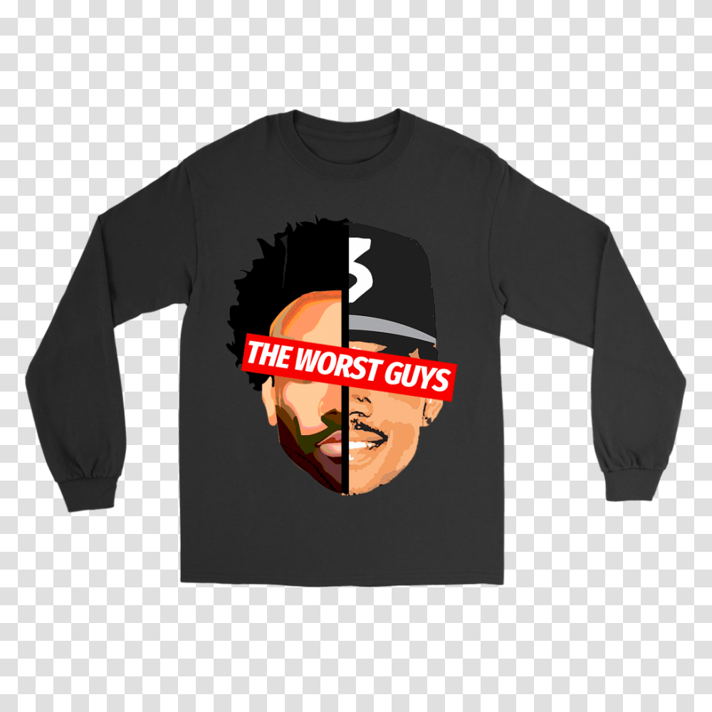 Childish Gambino Chance The Rapper The Worst Guys Long Sleeve, Apparel, T-Shirt Transparent Png