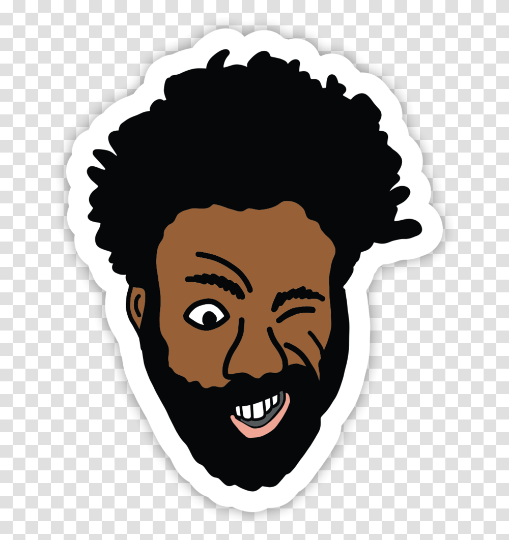 Childish Gambino Sticker, Hair, Teeth, Mouth, Lip Transparent Png