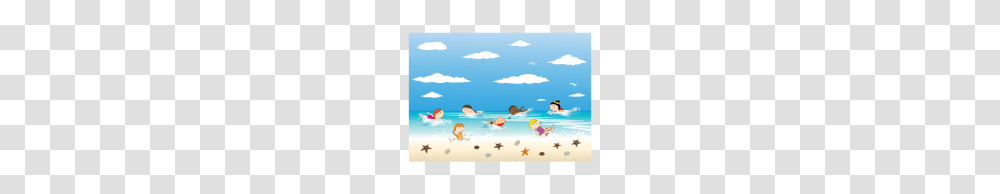 Children And Beach Summer Background, Person, Human, Paddle, Oars Transparent Png