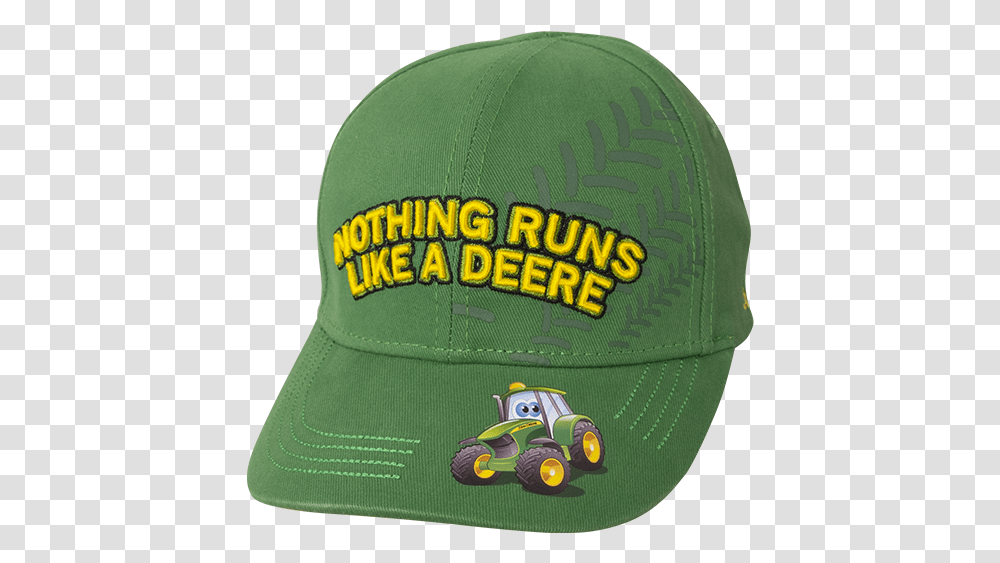 Children Cap 'nothing Runs Like A Deere' For Baseball, Clothing, Apparel, Baseball Cap, Hat Transparent Png