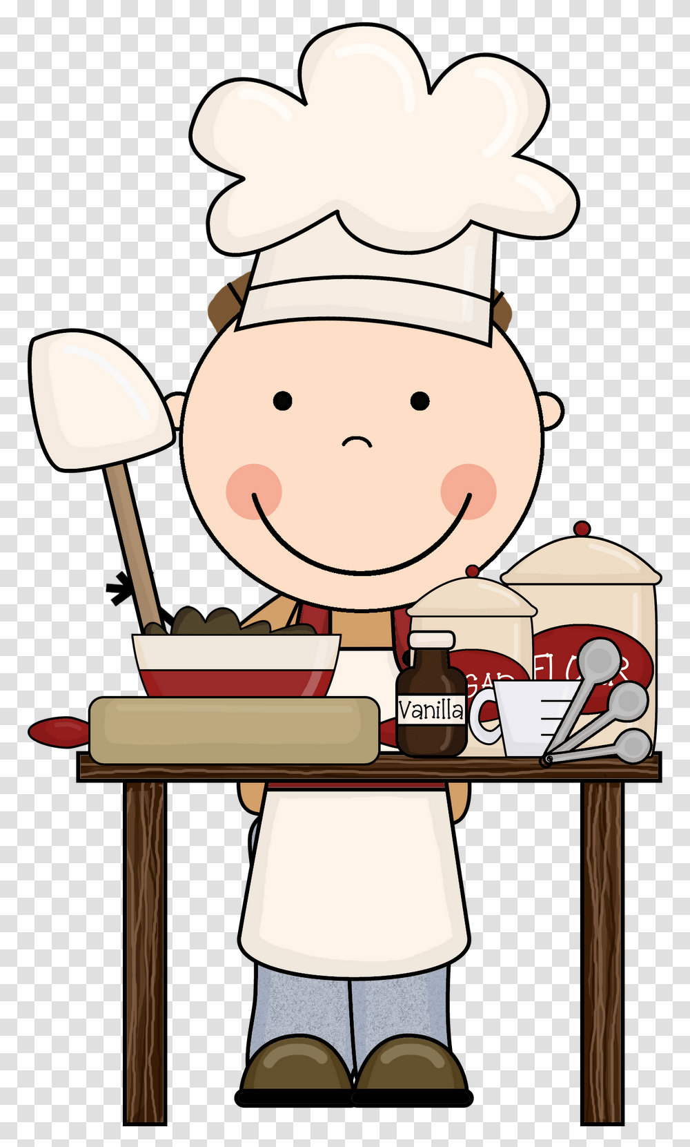 Children Cooking Clipart Kids Cooking Clipart, Chef, Snowman, Winter, Outdoors Transparent Png