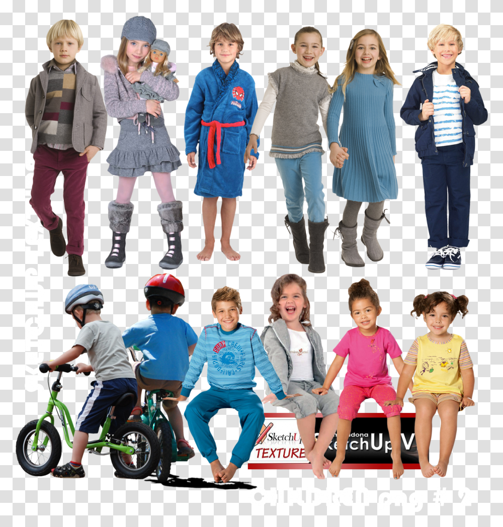 Children Cut Out Collection Pat Children Cutout, Person, Bicycle, Vehicle Transparent Png