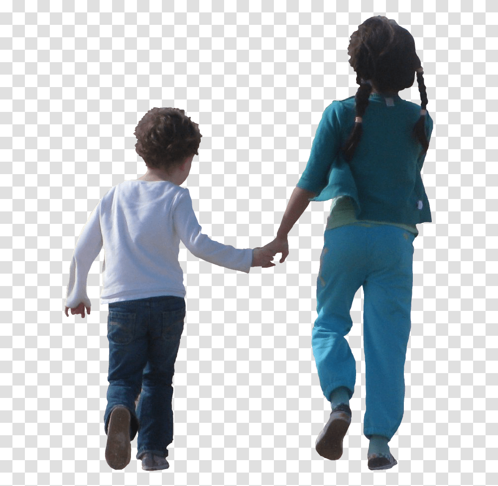 Children Holding Hands And Children People, Person, Pants, Shoe Transparent Png