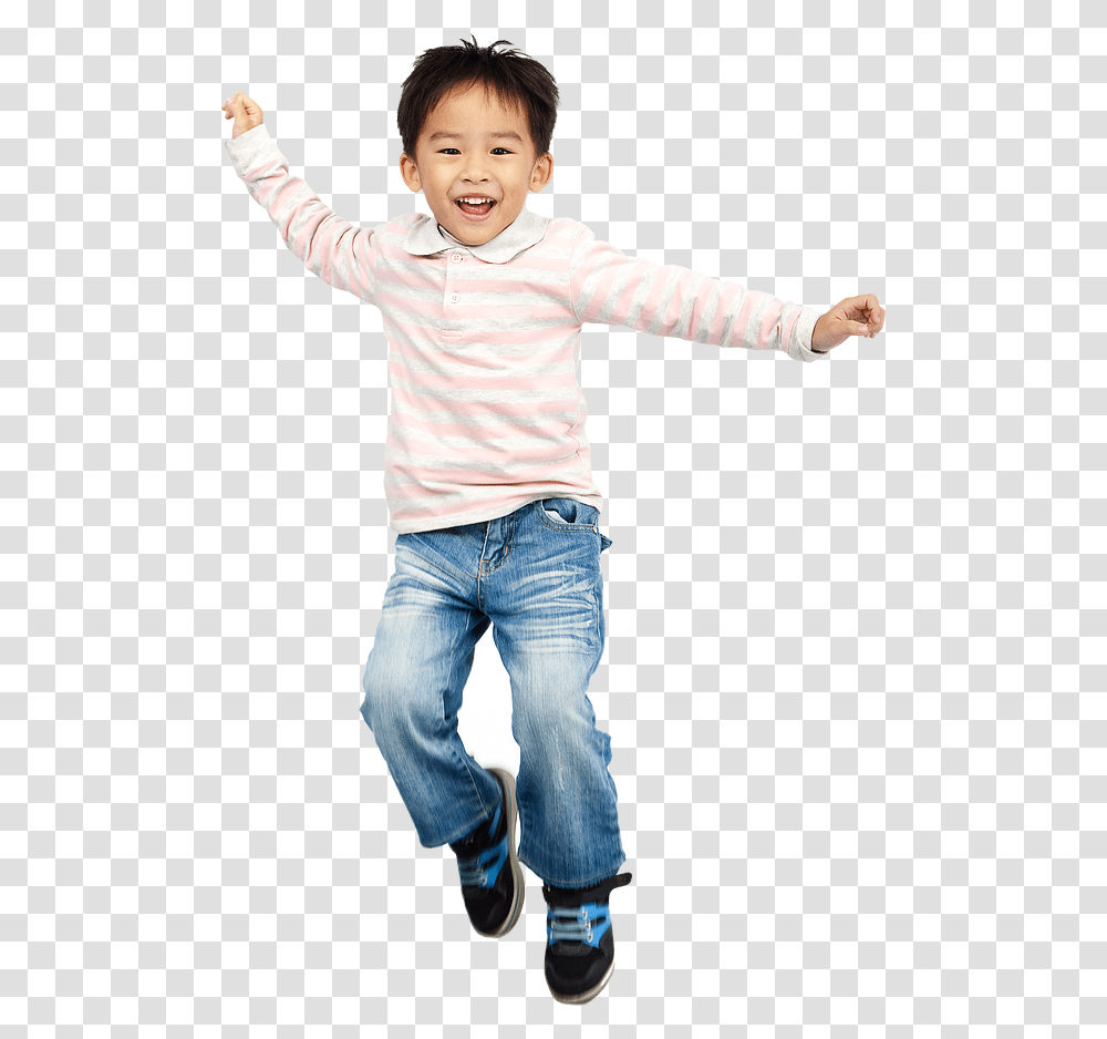 Children Images Kid Jumping, Pants, Face, Person Transparent Png