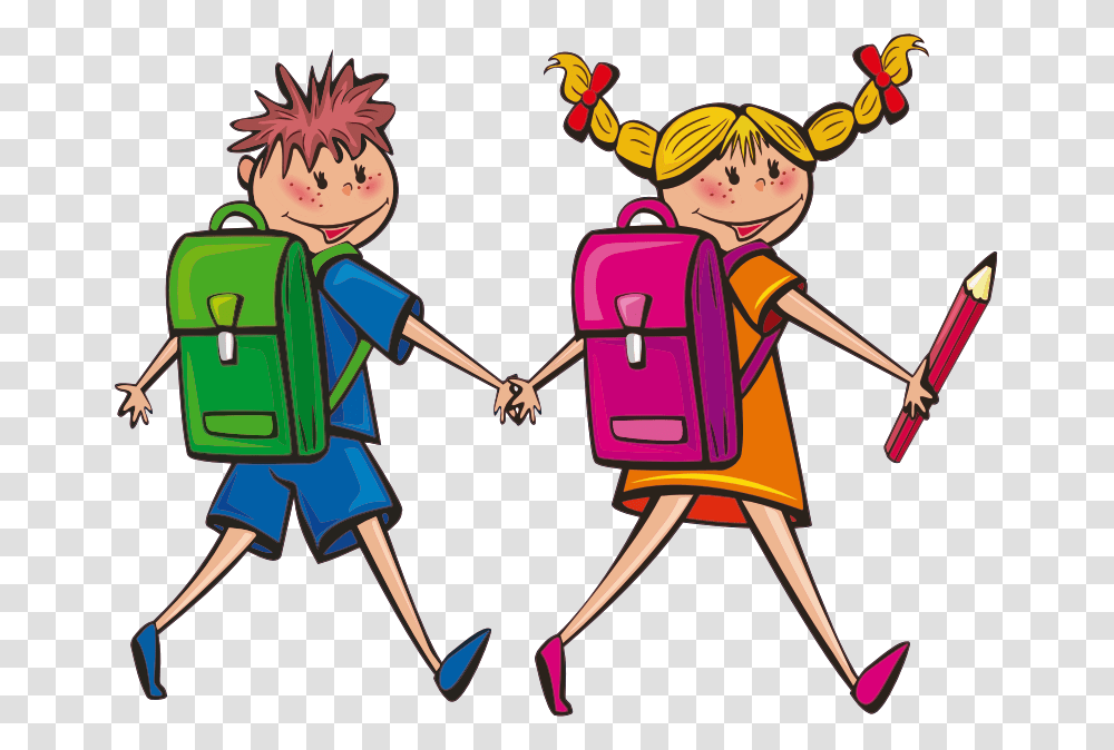 Children Kinder Schule Clipart, Person, Toy, Backpack, Bag Transparent Png